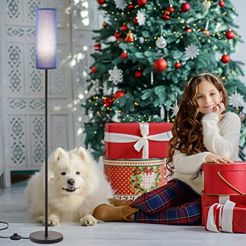 Ambimall Floor Lamp For Living Room - Pole Lamps For Bedrooms, Standing Lamps With Blue Shade, 65'' Tall Lamp For Office, Minimalist Blue Floor Lamp For Home Decor #TOP5