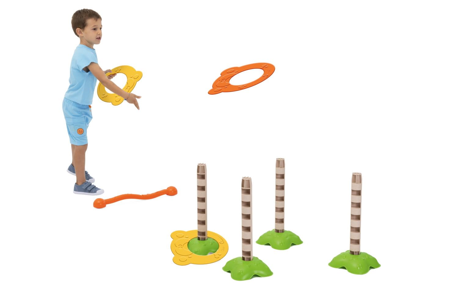 Chicco, Kit Premotricità, Ispirato al Metodo Montessori, 10 percorsi, Stimola la Coordinazione, la Conoscenza del Corpo e dello Spazio, l'Equilibrio, Psicomotricità, Giochi Bambini 2-5 Anni