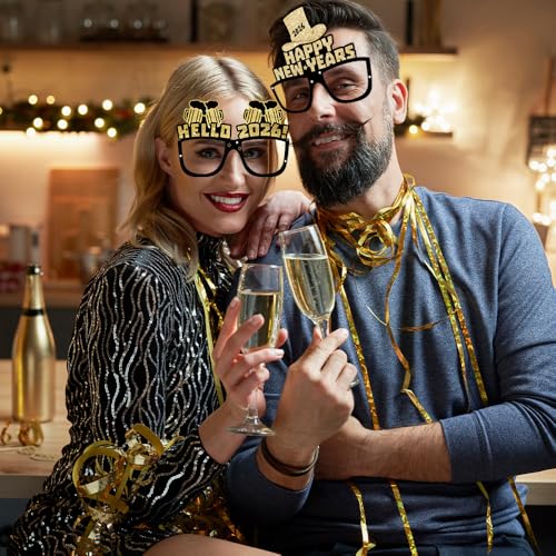 Happy New Year’s Eve Glasses 2026 - Pack Of 12 | New Year’s Eve Party Supplies 2026 | Happy New Year Glasses 2026, Happy New Year Decorations 2026 | New Year’s Glasses, New Year’s Eve Decorations - Image 6