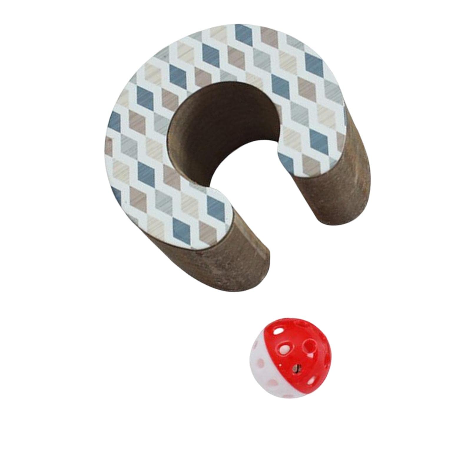 GAH Scratcher Cardboard Ball Track Hamster Funny Toy Mat Sharpen Claw White