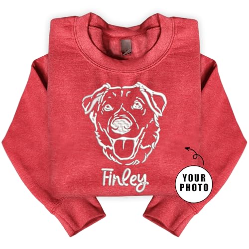 NAZENTI Personalized Dog Mom Embroidered Sweatshirt, Dog Mom Sweatshirt, Pet Loss Gifts, Dog Dad Shirt, Gifts For Pet Lovers3