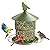 Outdoors Hanging Metal Bird Feeder: Digipettor 4 lbs Large Capacity Mesh Squirrel-Proof Wild Bird Seed Feeder for Garden Yard Outdoors Decoration, Green