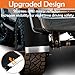 Muamos Universal Mud Flaps Splash Guards Car Mudguard with Night Reflectors Mudflaps and Accessories Set, Front and Rear Protection for Trucks Cars SUVs Vans (Black)