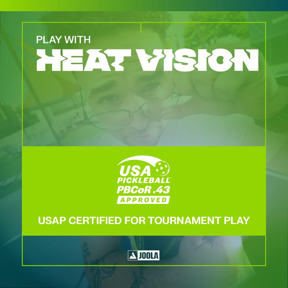 JOOLA Vision Double Vision Raquette Pickleball USAP homologuée SK Film anti-vibrations