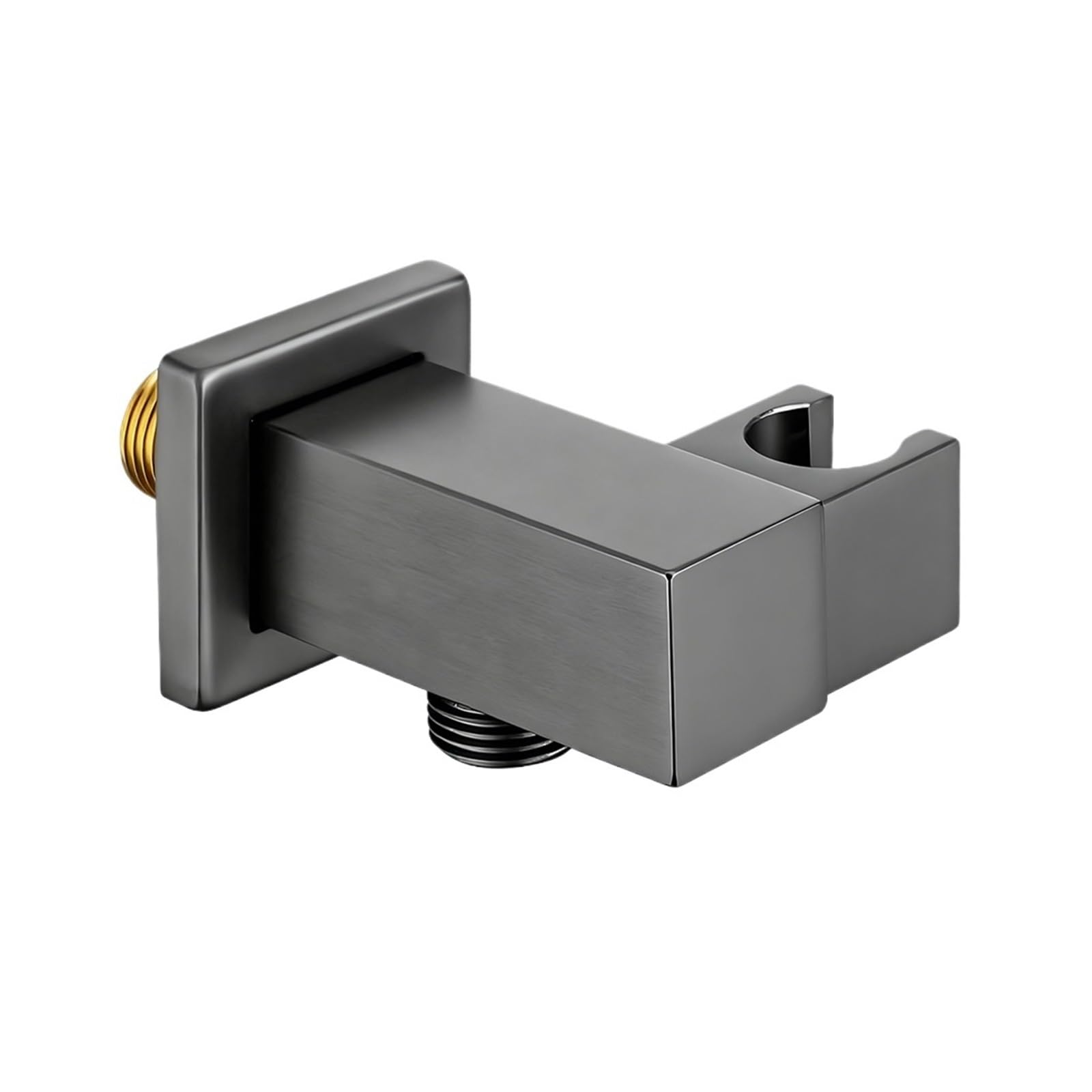 Xfhtycj Gunmetal 1Pcs Brass Adjustable Wall Mount Shower Holder(Gunmetal)