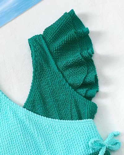 Image of Mioglrie Toddler Baby Swimsuit Girl Bathing Suit Girl 2T 3T 4T 5T 6T Girls One Piece Swimsuits Color Block Swimwear