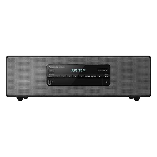 Immagine del prodotto Panasonic SC-DM502E-K Sistema Micro Hi-Fi, 40W, Radio Fm, DAB/DAB+, Lettore CD, Porta USB, Bluetooth, Aux, Riproduzione MP3, Alloggiamento in Legno e Copertura in Rame, Design Elegante, Nero