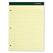 TOPS 63383 Double Docket Writing Pad, 8 1/2 x 11 3/4, Canary, 100 Sheets