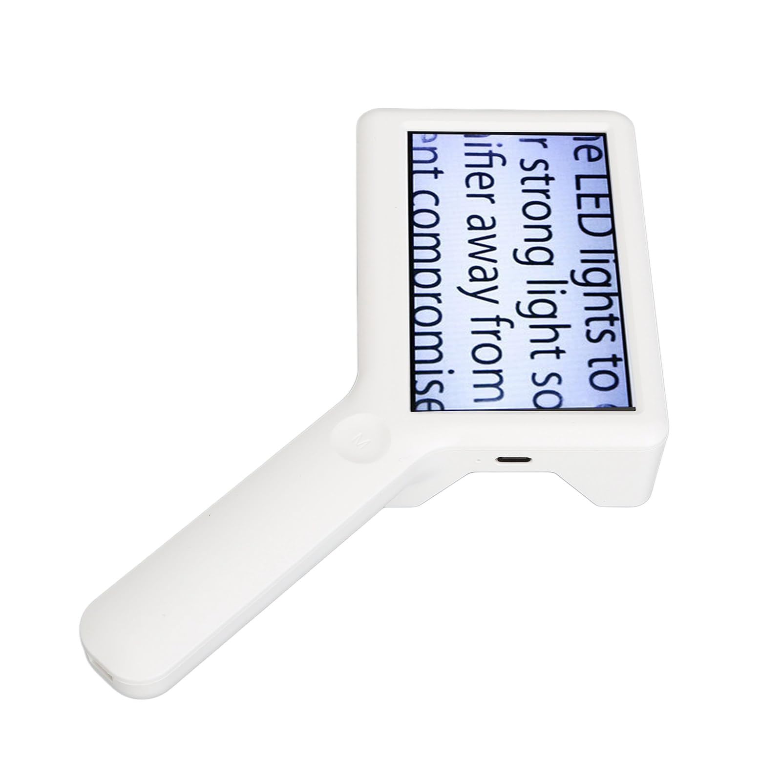 Lupe, 6 Lichtchips, Sanfte Beleuchtung, 3/5/10-fach über USB Wiederaufladbar, Ergonomische Leselupe für Senioren Gegen Farbenblindheit