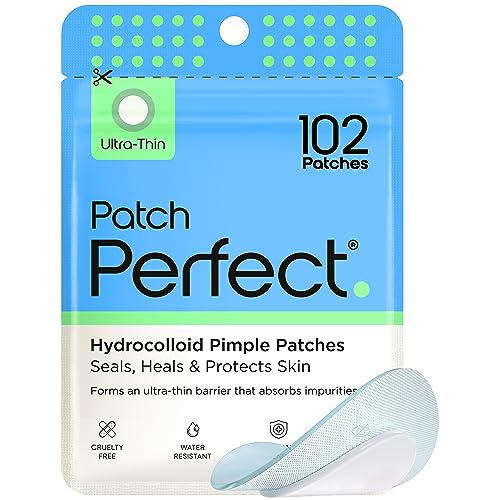 Patch Perfect Spot Patches (102 Count), Korean Hydrocolloid Pimple Patches