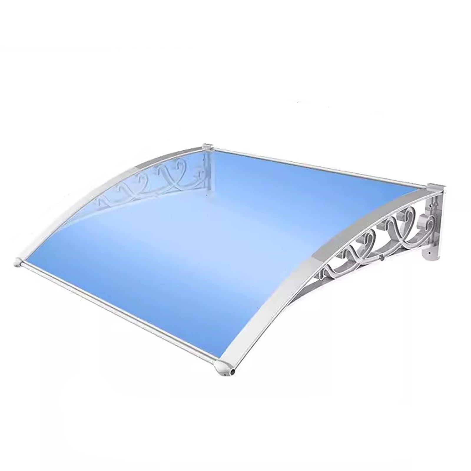 LWJSOCP Durable Polycarbonate Awning Canopy for Door Entrance & Windows Weatherproof r Shielding Against Rain & Snow 80x100cm (31x39in)