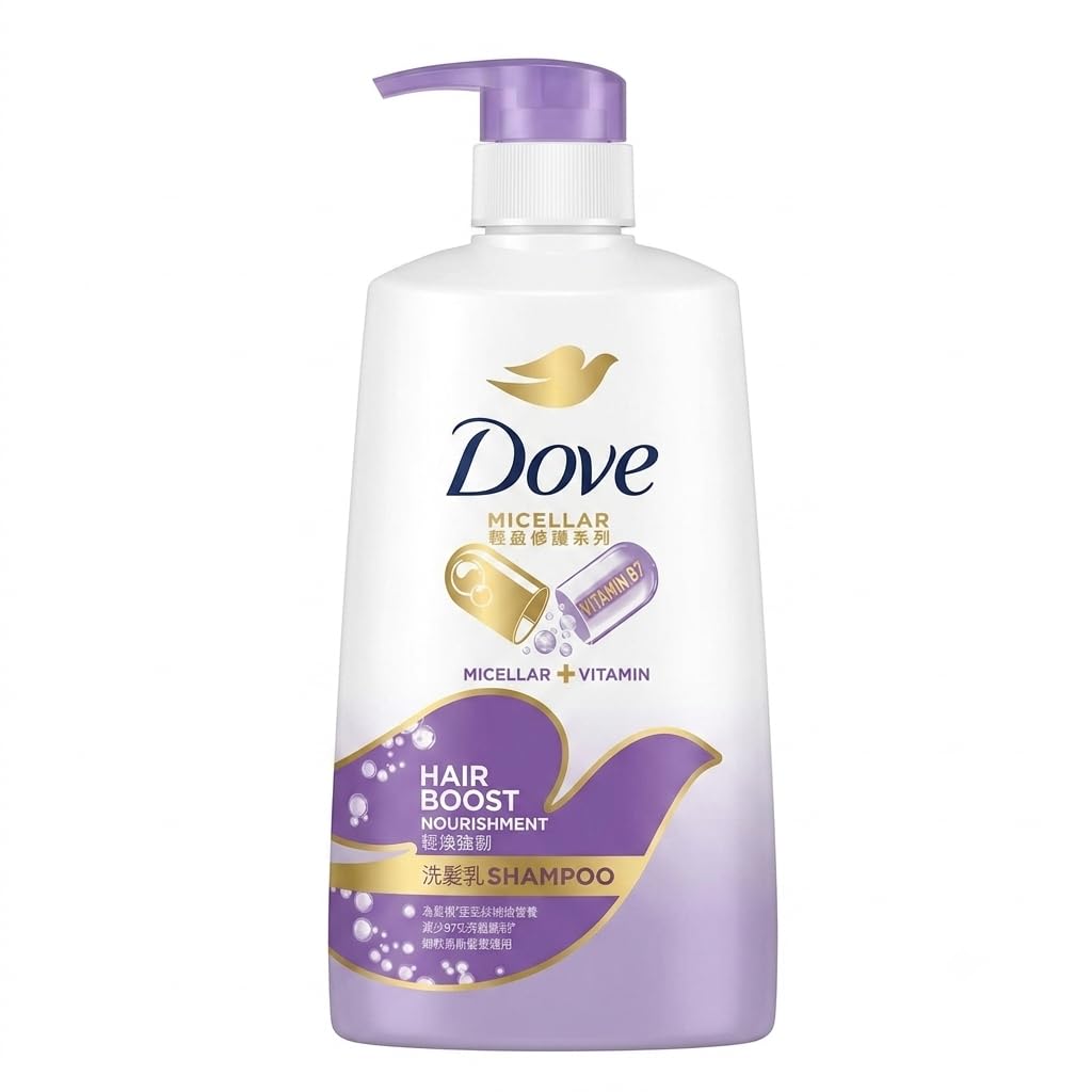 Dove Hair Boost Nourishment Shampoo for Oily Roots & Weak Strands, Micellar and Calcium Complex Formula, Deep Cleansing Care for Excess Oil Removal, Strengthens Hair from Root to Tip, Thicker-Looking & Healthy Results, 680ml-picture-22