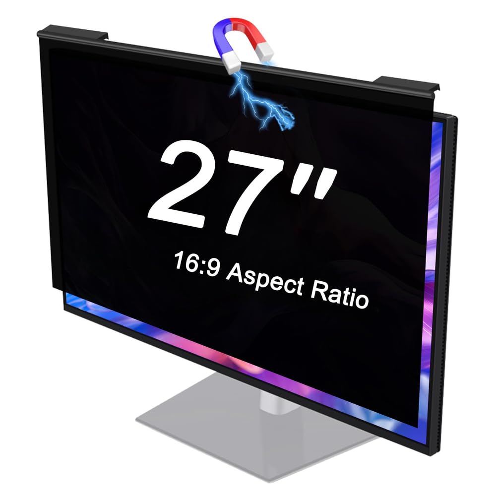 Filtre anti-éblouissement anti-lumière bleue pour écran PC 27 pouces