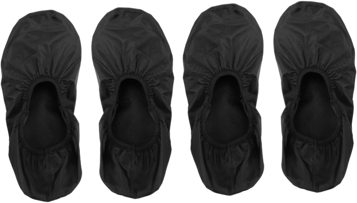 balacoo 4pcs Bowling Shoe Covers - Protectors for Bowling Shoes Easy to Wear Remove for Indoor Sports