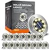 INCX Solar Lights Outdoor Waterproof,16 Pack Solor Ground Light for Outside, Solar Garden Lights Landscape Lighting for Patio Pathway Lawn Yard Deck Driveway Walkway, Warm White