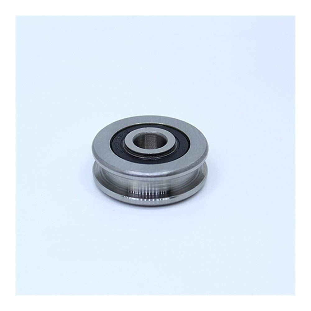 HYUJNAFZR Roller Bearings 15x47x11mm H154711 H Groove Bearing 1PC Steel Bearing Rollers H6/3 Slide Guide Bearings U Wheel Pulley