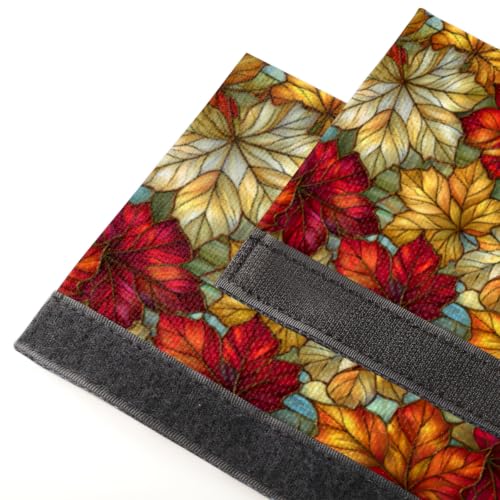 Image of Christmas Refrigerator Door Handle Covers Set of 2 Fridge Door Handle Decor | Fall Thanksgiving Washable Dishwasher Mocrowave Oven Protector Handle Cover Keep Your Kitchen Appliance Clean