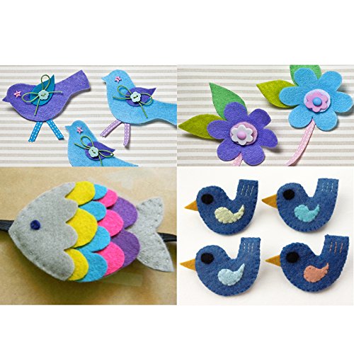 Image of Asian Hobby Crafts A4 Green Felt Fabric Sheets for Flower Making & DIY Craft Projects, Scrapbooking, Sewing Dolls, Embroidery & Patchwork, School Projects, Kids Art & Craft Supplies, Home Decorations - Set of 10 Pcs