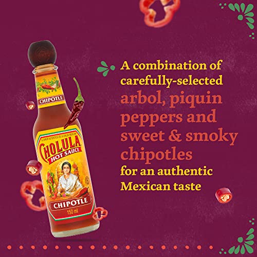 Image of Cholula Hot Sauce Chipotle (148ml)| Spicy Hot Dip| Mexican Sauce| | Authentic Flavours