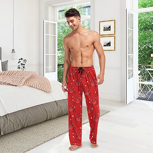 Image of Fisyme Mens Pajama Pants Men's Pajama Bottoms Soft Sleep Lounge Pj Pants