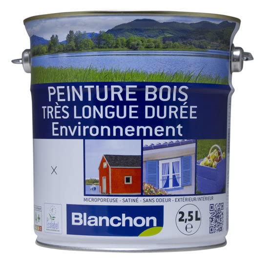 Lasure opaque longue durée environnement - vert limousin - 2,5 litres - Blanchon