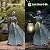 Sheaifun Fairy Garden Statue Solar Garden Decor Resin Fairy Statue with Lights Angel Fairy Decor Outdoor Yard Statues Gardening Gifts for Mom 9.5x5.5x11.5 Inch