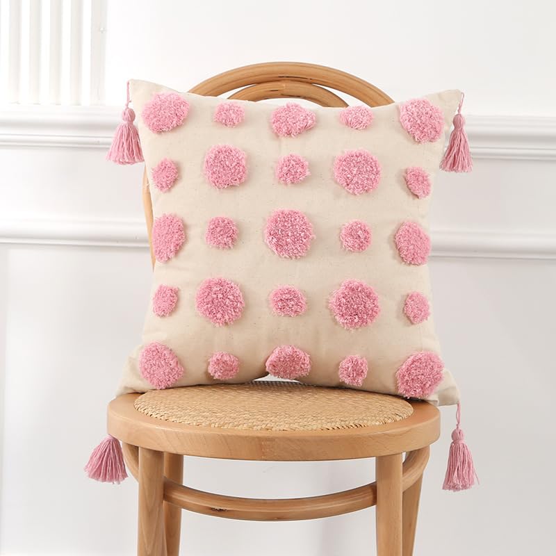 Housse de coussin rose lavable Xiao Hua pour rénover un canapé usé avec style