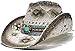 Produktbild JWCN Damen Herren Sommer Stroh Strand Sonnenhut Cowboy Western Cowgirl Hut Hohlquaste Türkis Leder Perlenband Outdoor Adjust Hats-6 7/8-7 1/8_1 Uptodate