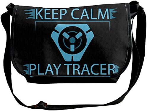 Overwatch Keep Calm And Play Tracer Shoulder Bags Casual Handbag Travel Bag Messenger Cross Body