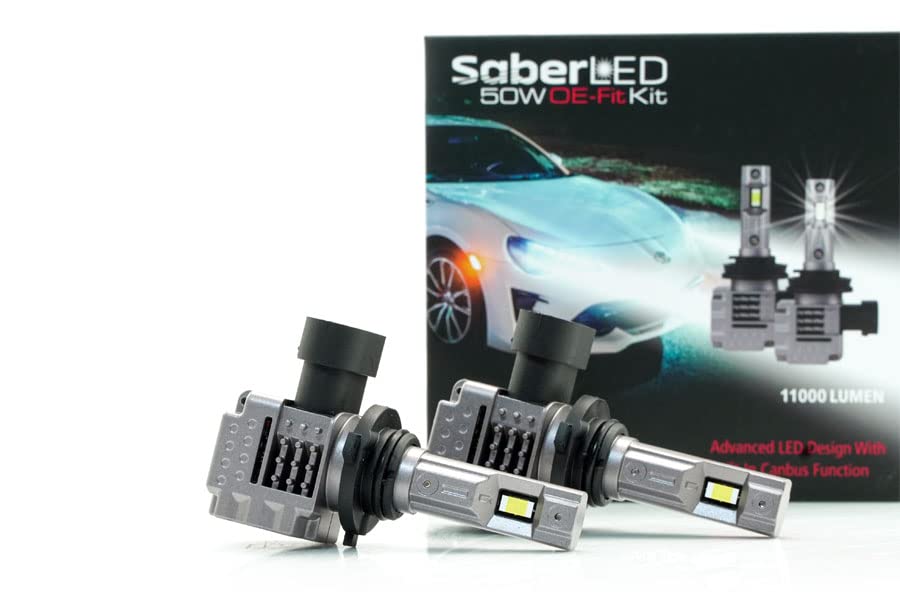 DDM TuningSaber OE Fit 50W LED Kit, 11000LM, 3000K, Pair,-FBA (9005/9006 / 9012 / H10)
