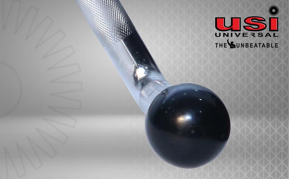 Image of USI Universal Cable Machine Attachment LAT Pulldown Attachments Home Gym Triceps Pull Down Attachment Cable Machine Equipments for Home Gym (Silver- Rowing Handle)
