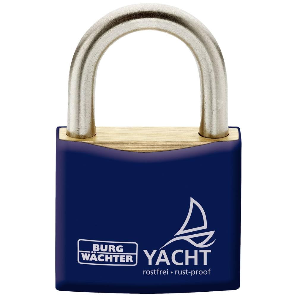 Burg Wächter Padlock 30mm Brass Stainless Steel Blue Key Rustproof