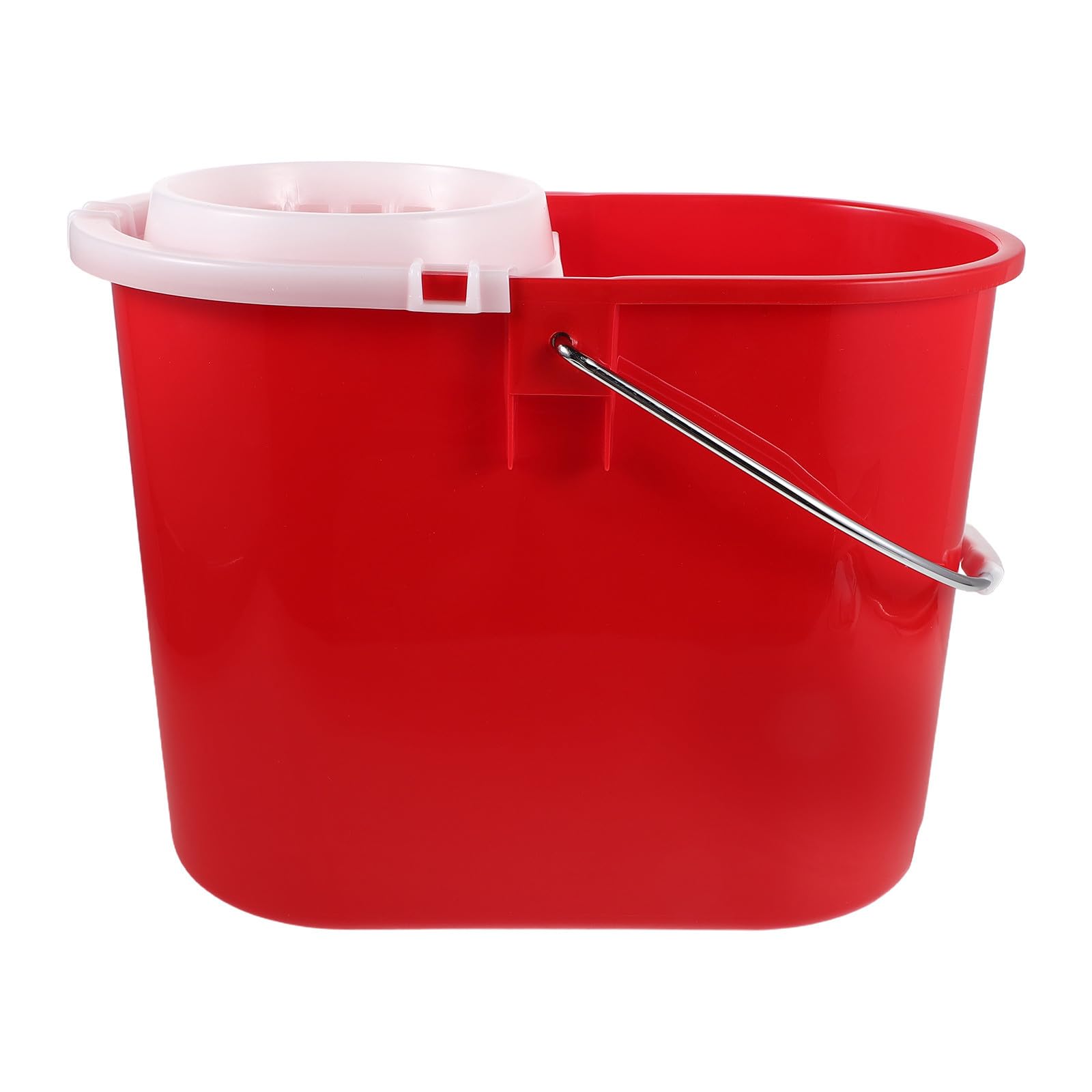 Accesorio de Cubo para Fregona Comercial Redondo de Plástico Rojo