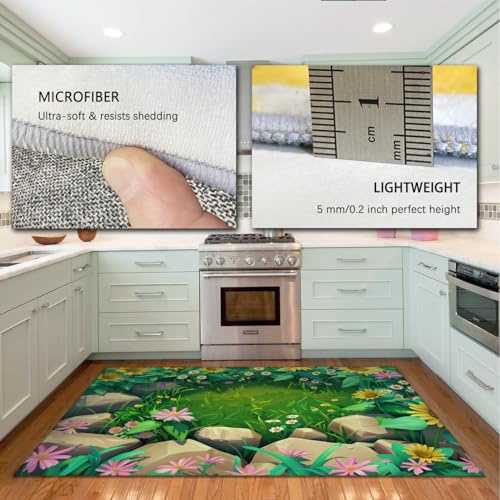 Tapis lavable en machine contre les taches de feutre chambre enfant