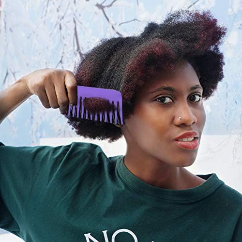 Peine de dientes anchos para cabello rizado y largo miniatura 7