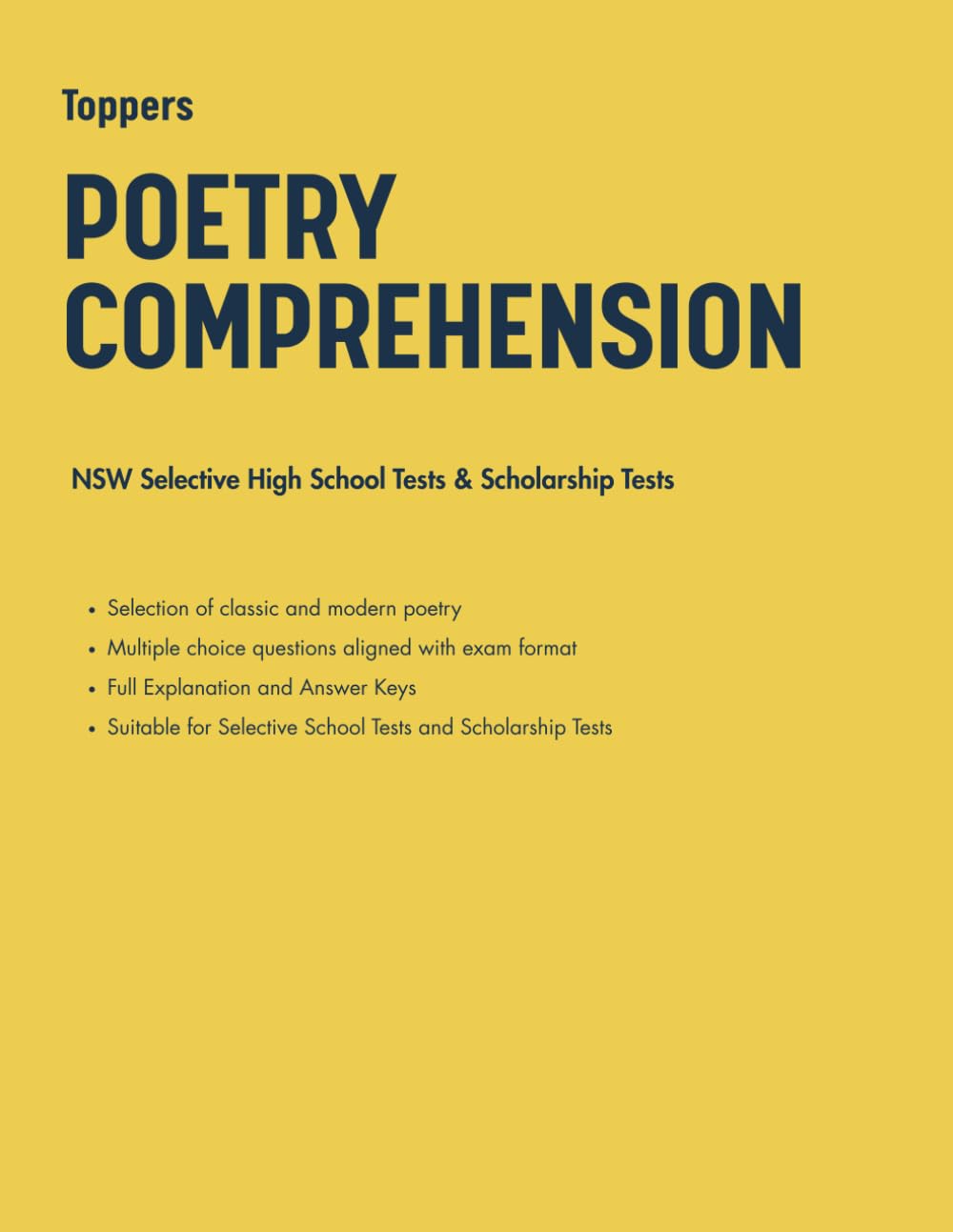 Poetry Comprehension for NSW Selective & Scholarship Tests - Book 1