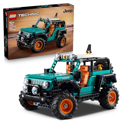 LEGO Technic SUV Jeep Wrangler Rubicon Giocattolo - Modello di Macchina Fuoristrada con Motore V6, Sterzo e Sospensioni - Idea Regalo STEM di Compleanno per Ragazzi da 10 Anni in su - 42227