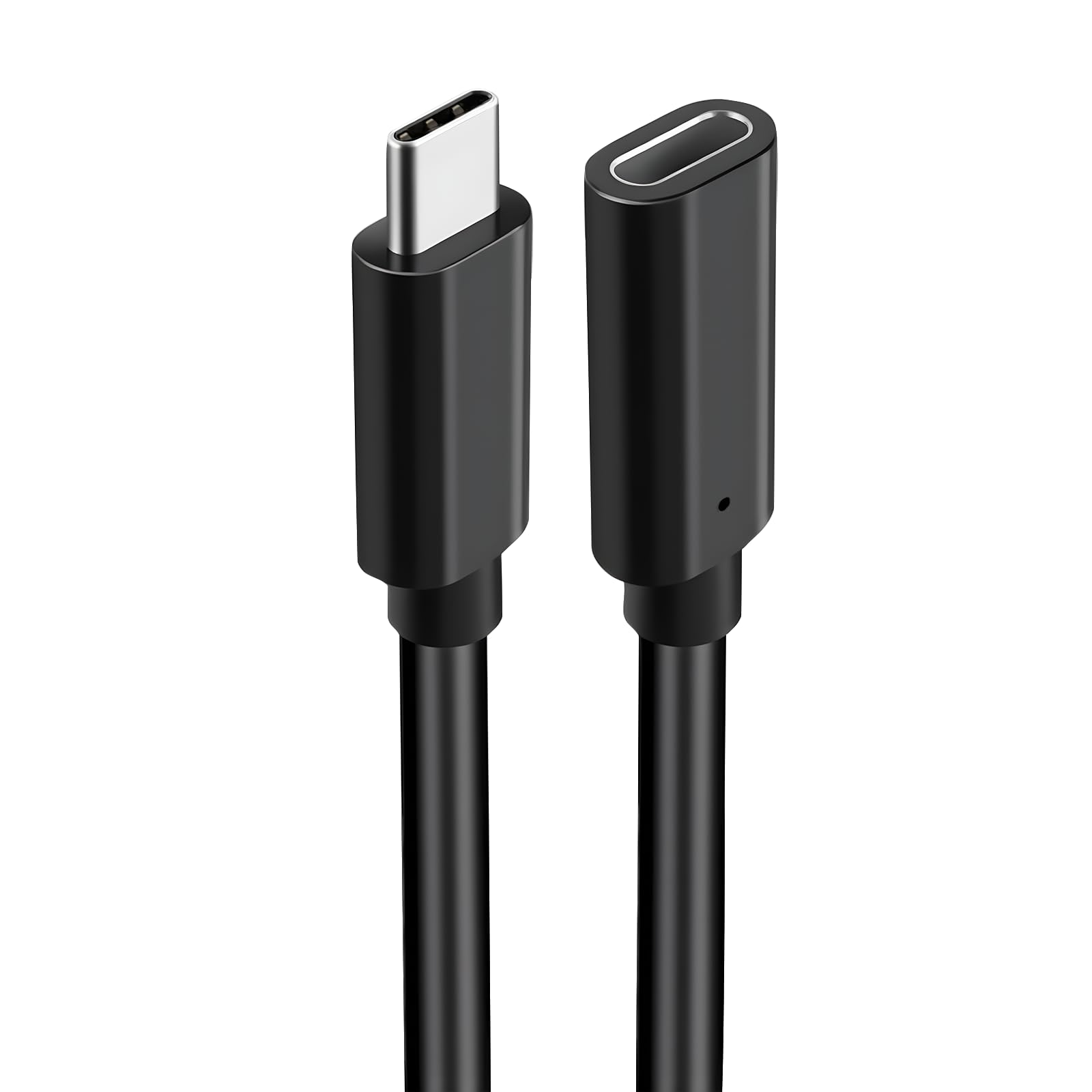 Leloco USB C Verlängerungskabel 0,5M, Typ C 3.1 Gen2 10Gbps, USB C Verlängerung Kurz Stecker auf Buchse Unterstützt 100W und 4K@60Hz Kompatibel mit iPhone 16/15, M3 MacBook Pro/Air, iPad Air 2024 usw