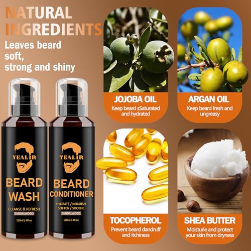Yealir Beard Wash & Conditioner - Softens Facial Hair thumb #3