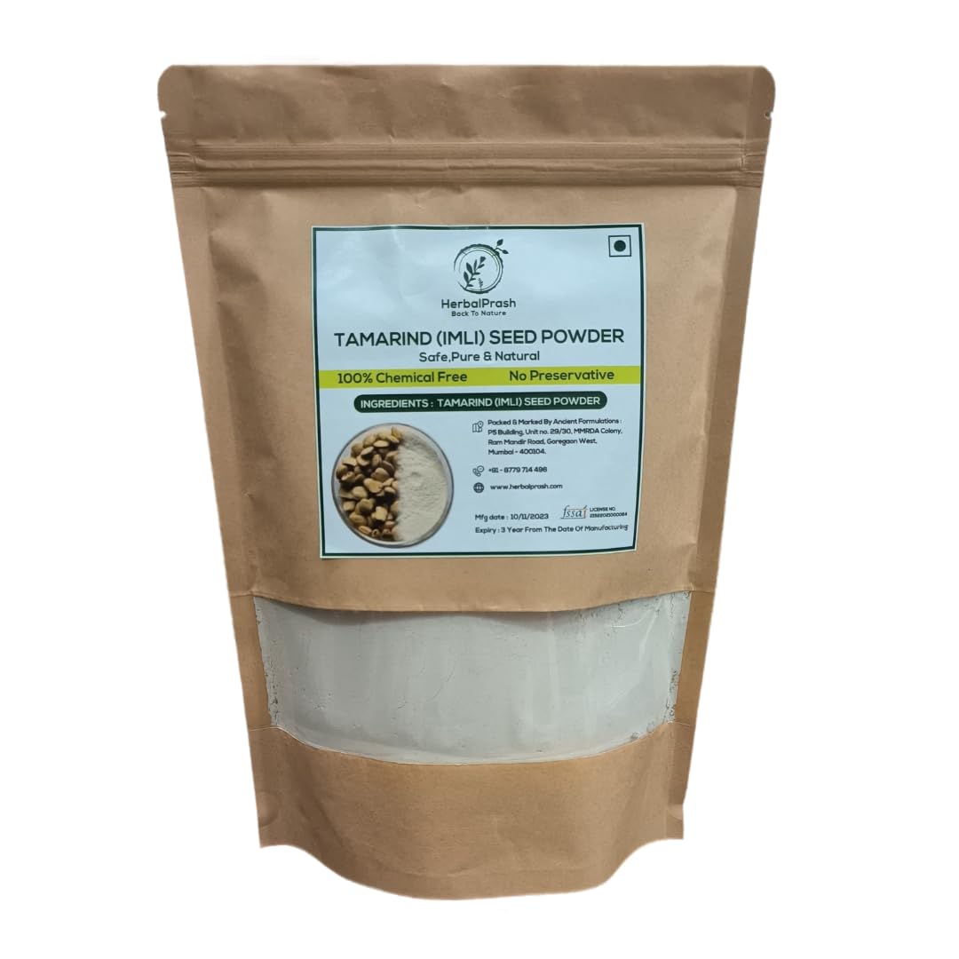 HerbalPrash Imli Beej Powder 300g /Tamarind Seed Powder | Tamarindus Indica | Dried & Tangy | Tribal farmer of bastar | Pure & Natural |Healthy | Authentic | Ready to Use (B0CGXSPF61) Amazon Price History, Amazon Price Tracker