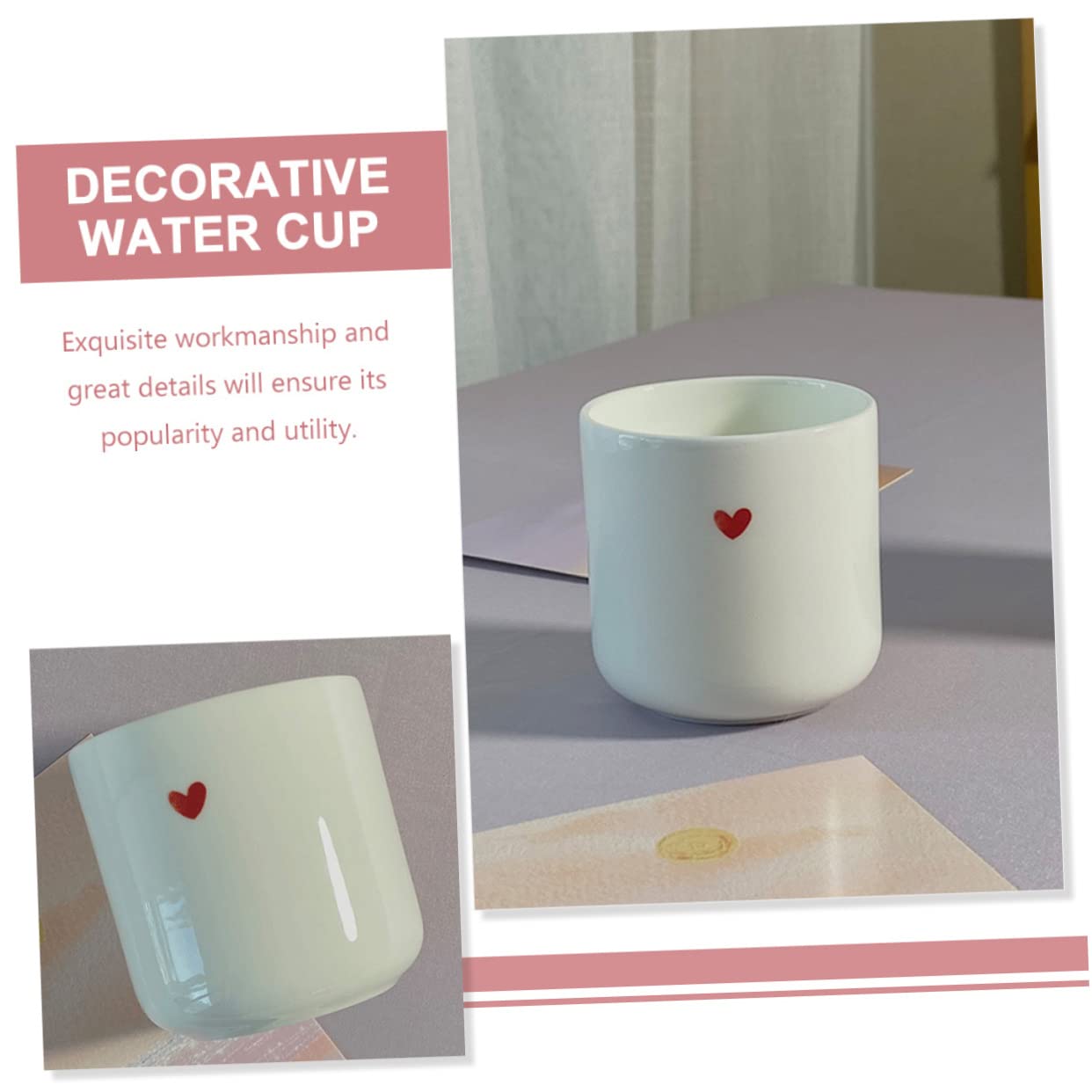 Taza de café expreso Tazas de café únicas - Taza de café Tazas en forma de corazón Taza de té de cerámica Taza de té de porcelana expreso Taza de té Taza de cerámica Vaso de jugo Amantes Concentrado