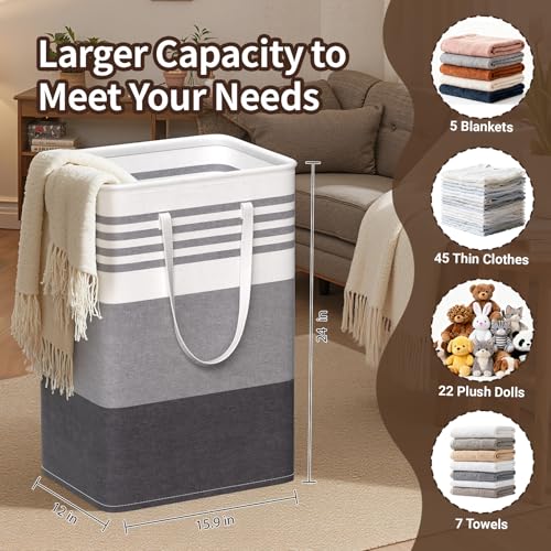 WOWBOX 2-Pack Laundry Hampers - 33% Off, Large Capacity & Foldable - Image 2