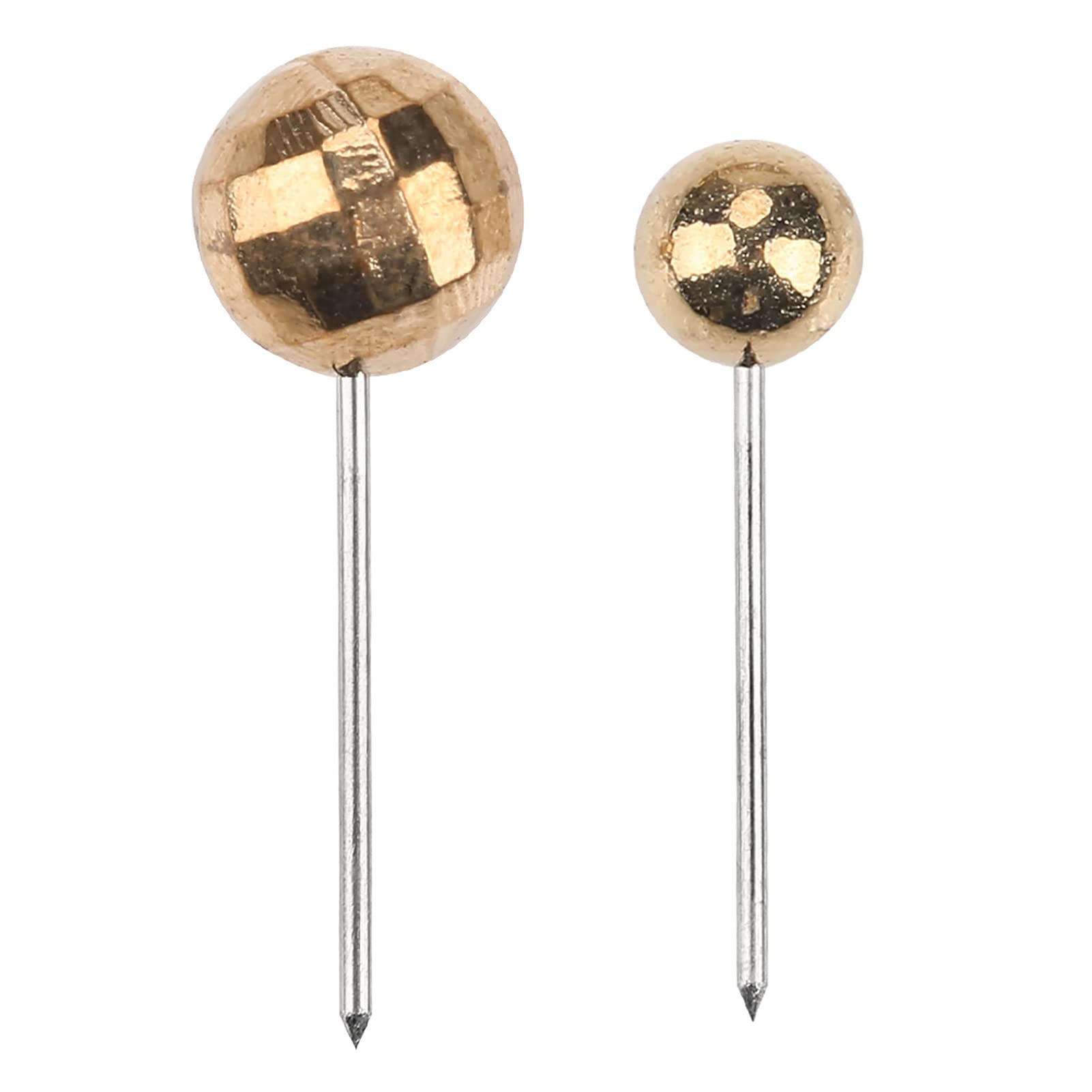 Set Points 300Pcs,300pcs Round Pearl Head Pins Dressmaking Sewing Fixed Marking Practical Tool (Gold)