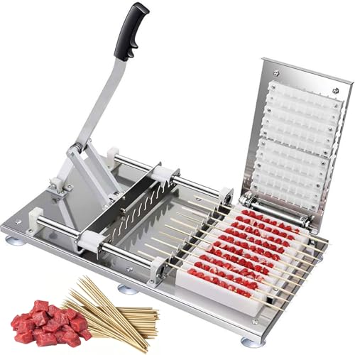 Machine à brochettes en acier inoxydable durable pour blocs de viande