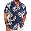 #Hw024-monstera Navy
