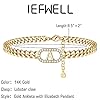 IEFWELL-Gold-Initial-Ankle-Bracelets-for-Women-14K-Gold-Filled-Gold-Anklets-for-Women-Cuban-Link-Anklets-for-Women-Handmade-Gold-Ankle-Bracelets-for-Women-Ankle-Bracelets-Gold-Jewelry IEFWELL Gold Initial Anklets for Women, 14K Gold Filled Cuban Link Anklets for Women Initial Anklet Bracelets for Women Initial Anklet for Women Anklets with Initials K Gold Jewelry