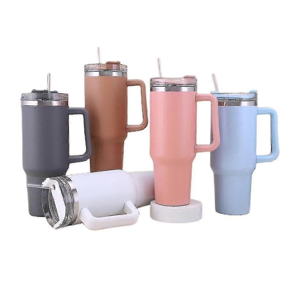 JOYHAPPST Christmas 40 Oz Tumbler Straw Lid Insulated Stainless Steel Water Bottle Coffee Mug Travel