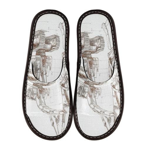 KLL Bathroom Slippers Indoor Breathable Non-Slip Slides Sandals Pool Slide for Guest, Hotel, Travel, Airplane 9-10 Excavator