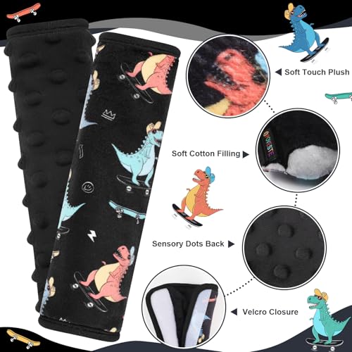 Image of Seat Belt Covers for Kids, 2 Pack Double-Sided Use Shoulder Pads for Kids