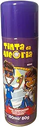 Tinta de Cabelo Temporária Spray Colorido – Sai com Água, Ideal para Carnaval, Festas e Fantasias – Uso Infantil e Adulto, Fácil Aplicação e Remoção (Roxa)